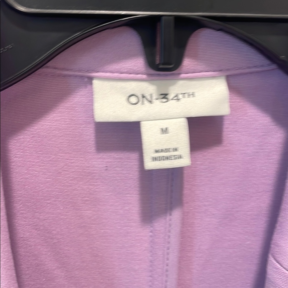 Lavender Double-Breasted Women's Blazer - Picture 3 of 4